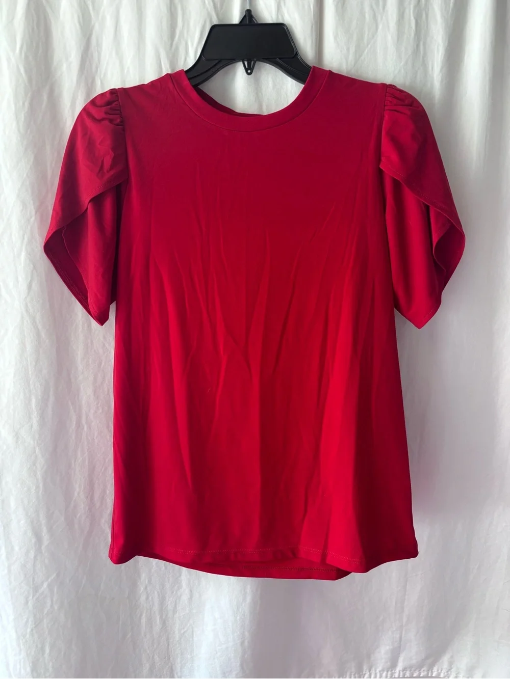 Michael Kors Red Puff Sleeve Tee
